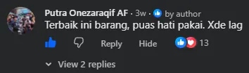 Komen Facebook oleh Putra Onezaraqif