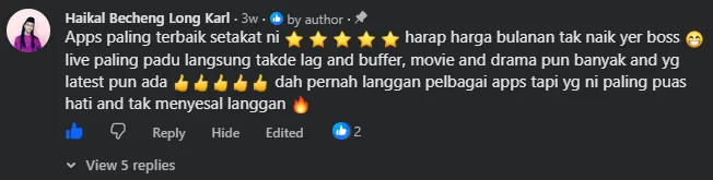 Komen Facebook oleh Haikal