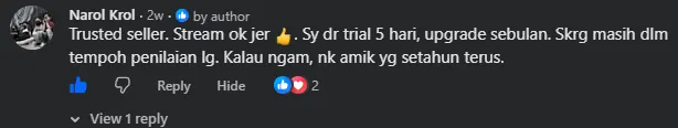 Komen Facebook oleh Narol Krol