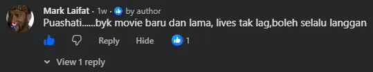 Komen Facebook oleh Mark Laifat