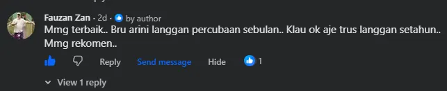 Komen Facebook oleh Fauzan Zan
