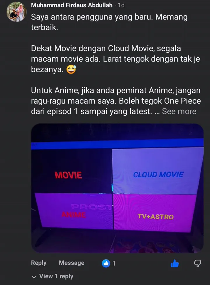 Review pelanggan PROSTREAM+